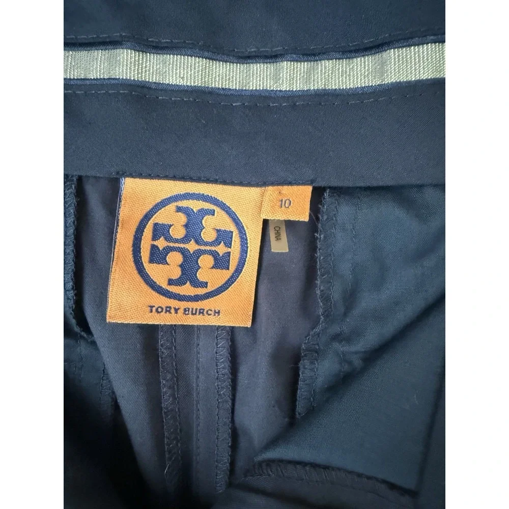 Tory‎ Burch Womens Navy Blue Dress Pants Size 10 Bootcut Career Work Trousers